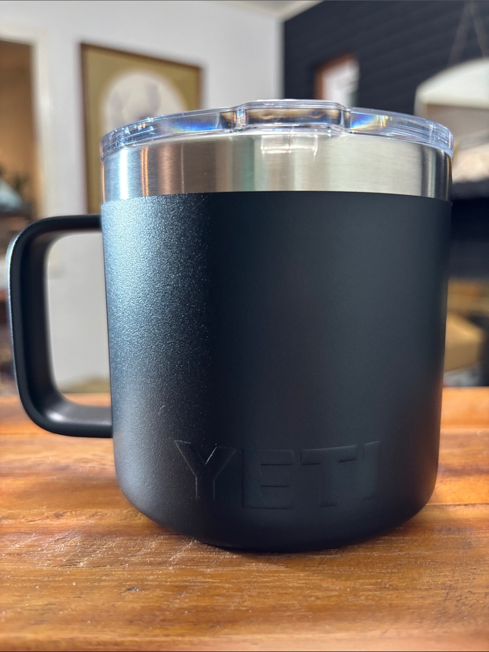 YETI Rambler 14 oz Black Mug double-wall vacuum with Magslider lid - Picture 2 of 6